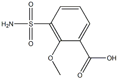 2-Methoxy-3-sulfamoylbenzoic acid Structure