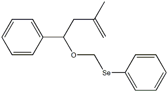 4-[(Phenylseleno)methoxy]-2-methyl-4-phenyl-1-butene 结构式