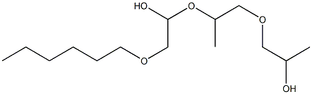 6-メチル-4,7,10-トリオキサヘキサデカン-2,8-ジオール 化学構造式