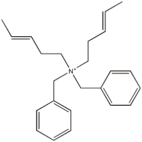 Di(3-pentenyl)dibenzylaminium 结构式