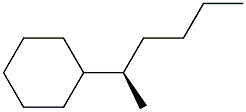 [R,(+)]-2-Cyclohexylhexane Structure