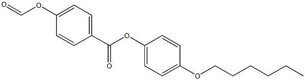 p-Formyloxybenzoic acid p-(hexyloxy)phenyl ester Structure