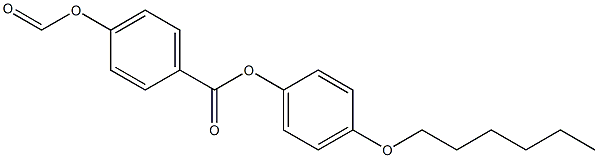 p-Formyloxybenzoic acid p-(hexyloxy)phenyl ester,,结构式