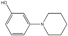 m-ピペリジノフェノール 化学構造式