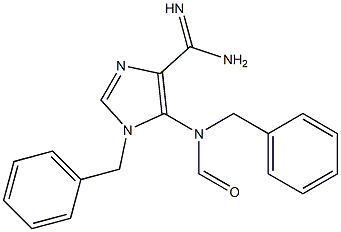 1-Benzyl-5-[formyl(benzyl)amino]-1H-imidazole-4-carboxamidine,,结构式