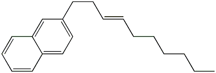 2-(3-Decenyl)naphthalene Struktur