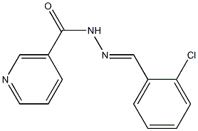 2-Chlorobenzaldehyde nicotinoylhydrazone 结构式