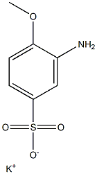 3-Amino-4-methoxybenzenesulfonic acid potassium salt 结构式