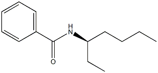 (-)-N-[(R)-1-Ethylpentyl]benzamide 结构式