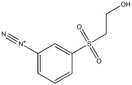 m-(2-Hydroxyethylsulfonyl)benzenediazonium Structure