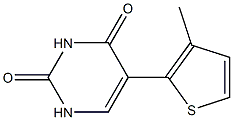 5-(3-Methylthiophen-2-yl)uracil Structure