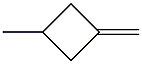 1-メチル-3-メチレンシクロブタン 化学構造式