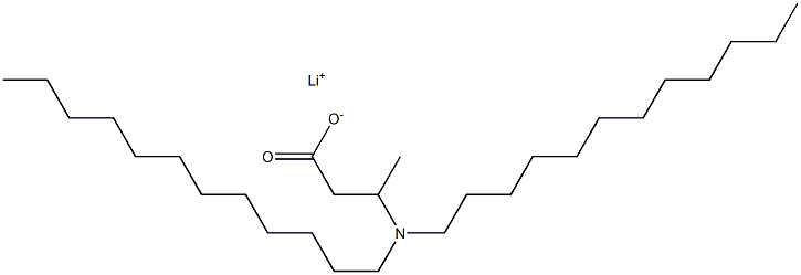 3-(Didodecylamino)butyric acid lithium salt,,结构式