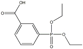 3-(ジエトキシホスフィニル)安息香酸 化学構造式