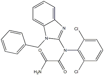 N-[1-Benzyl-1H-benzimidazol-2-yl]-N-(2,6-dichlorophenyl)oxamide Structure