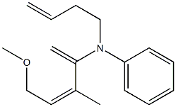 N-(3-Butenyl)-N-[(Z)-1-methylene-2-methyl-4-methoxy-2-butenyl]aniline Structure