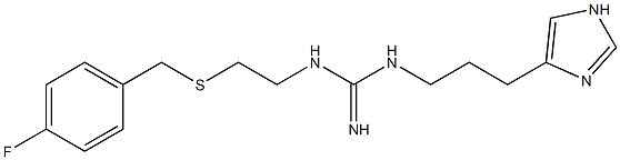 4-[3-[[Imino[[2-[(4-fluorobenzyl)thio]ethyl]amino]methyl]amino]propyl]-1H-imidazole 结构式