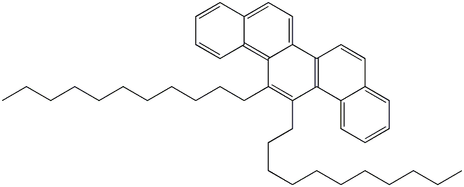 13,14-ジウンデシルピセン 化学構造式