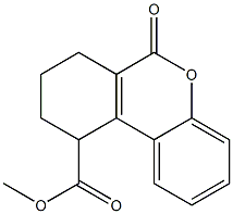7,8,9,10-Tetrahydro-6-oxo-6H-dibenzo[b,d]pyran-10-carboxylic acid methyl ester Structure