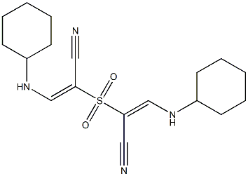 2,2'-Sulfonylbis[(E)-3-cyclohexylaminopropenenitrile]|