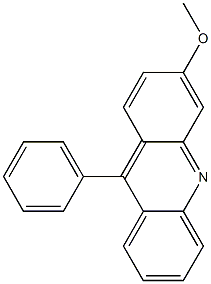 3-メトキシ-9-フェニルアクリジン 化学構造式