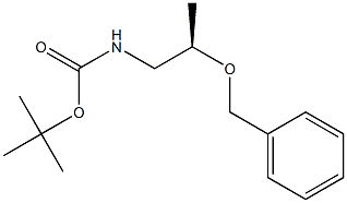 (2R)-N-(tert-Butyloxycarbonyl)-2-(benzyloxy)propan-1-amine Struktur