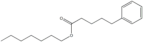 5-Phenylpentanoic acid heptyl ester Struktur