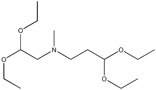 3-メチル-3-アザヘキサンジアールビス(ジエチルアセタール) 化学構造式
