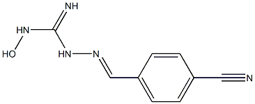 1-[(4-Cyanophenyl)methyleneamino]-3-hydroxyguanidine,,结构式