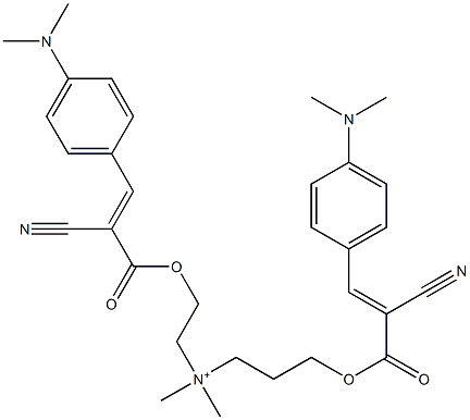 3-[[2-Cyano-3-[4-(dimethylamino)phenyl]propenoyl]oxy]-N-[2-[[2-cyano-3-[4-(dimethylamino)phenyl]propenoyl]oxy]ethyl]-N,N-dimethyl-1-propanaminium