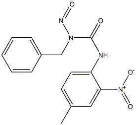 1-Benzyl-1-nitroso-3-(4-methyl-2-nitrophenyl)urea Struktur