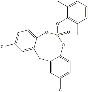 2,10-Dichloro-6-(2,6-dimethylphenoxy)-12H-dibenzo[d,g][1,3,2]dioxaphosphocin 6-oxide