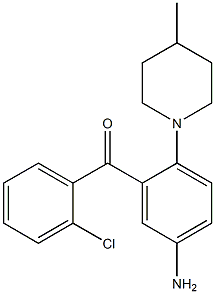 5-Amino-2'-chloro-2-(4-methyl-1-piperidinyl)benzophenone