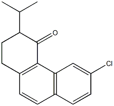 6-Chloro-1,2-dihydro-3-isopropylphenanthren-4(3H)-one 结构式