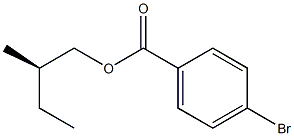 (-)-p-ブロモ安息香酸(R)-2-メチルブチル 化学構造式