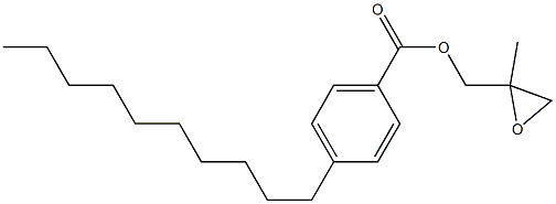 4-Decylbenzoic acid 2-methylglycidyl ester 结构式