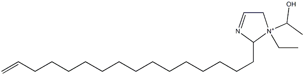 1-Ethyl-2-(15-hexadecenyl)-1-(1-hydroxyethyl)-3-imidazoline-1-ium 结构式