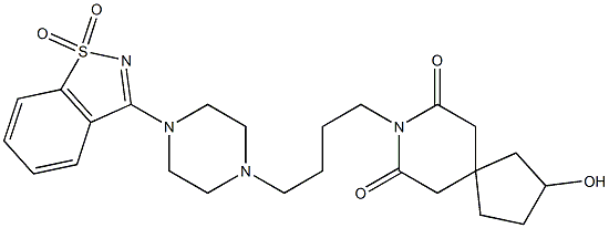 3-[4-[4-(2-Hydroxy-7,9-dioxo-8-azaspiro[4.5]decan-8-yl)butyl]-1-piperazinyl]-1,2-benzisothiazole 1,1-dioxide