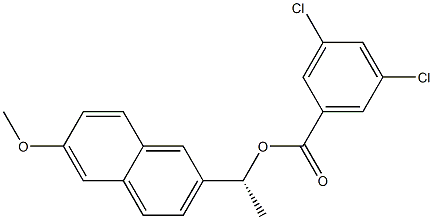 3,5-Dichlorobenzoic acid [(R)-1-[6-methoxy-2-naphtyl]ethyl] ester,,结构式