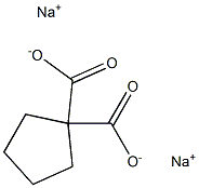 1,1-Cyclopentanedicarboxylic acid disodium salt,,结构式