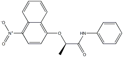 [R,(-)]-2-[(4-Nitro-1-naphtyl)oxy]-N-phenylpropionamide,,结构式