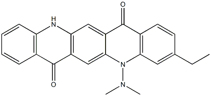 5-(Dimethylamino)-3-ethyl-5,12-dihydroquino[2,3-b]acridine-7,14-dione