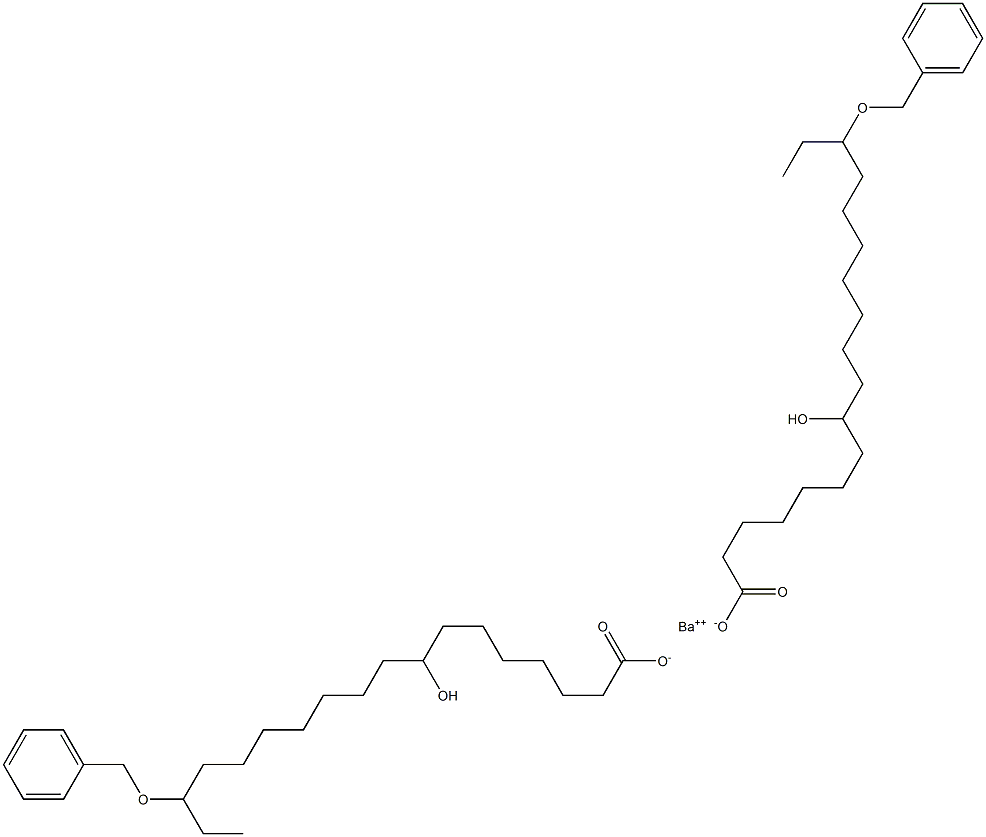 Bis(16-benzyloxy-8-hydroxystearic acid)barium salt