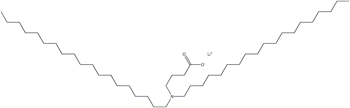 4-(Dinonadecylamino)butyric acid lithium salt,,结构式