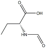 [R,(+)]-2-ホルミルアミノ酪酸 化学構造式