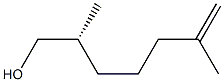 (R)-2,6-Dimethyl-6-hepten-1-ol,,结构式