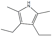 3,4-Diethyl-2,5-dimethyl-1H-pyrrole,,结构式