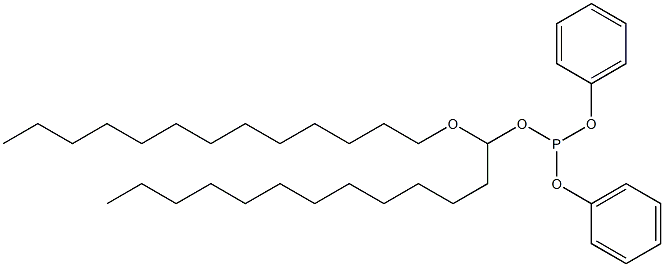 Phosphorous acid 1-(tridecyloxy)tridecyldiphenyl ester Structure