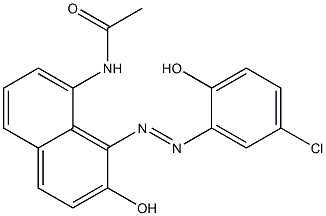  8-Acetylamino-1-(5-chloro-2-hydroxyphenylazo)-2-naphthol