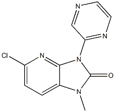 5-Chloro-1-methyl-3-(2-pyrazinyl)-1H-imidazo[4,5-b]pyridin-2(3H)-one Structure